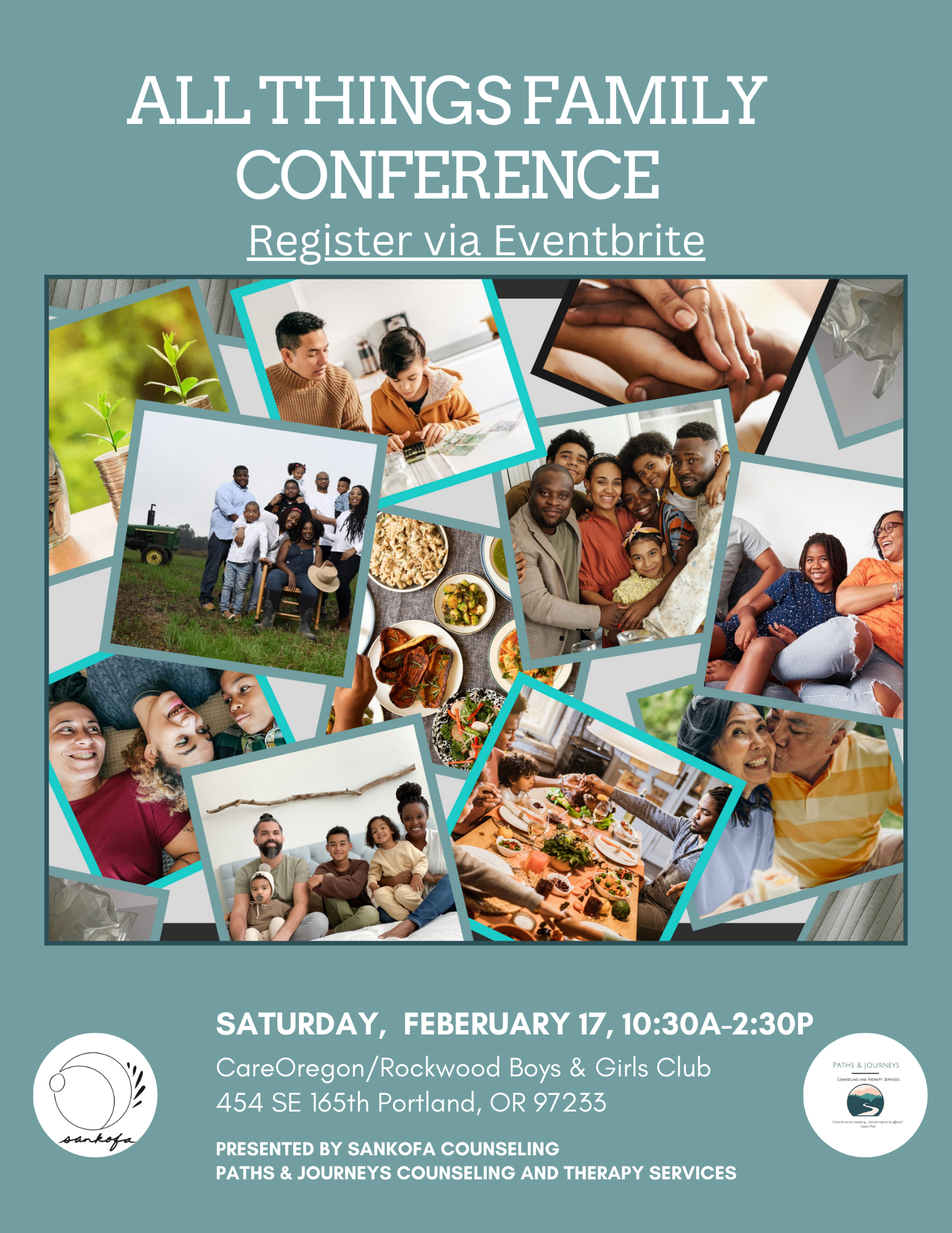 All Things Family Conference flyer